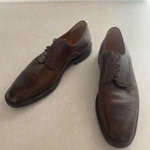 Gucci Brown Leather Cap Toe Derby